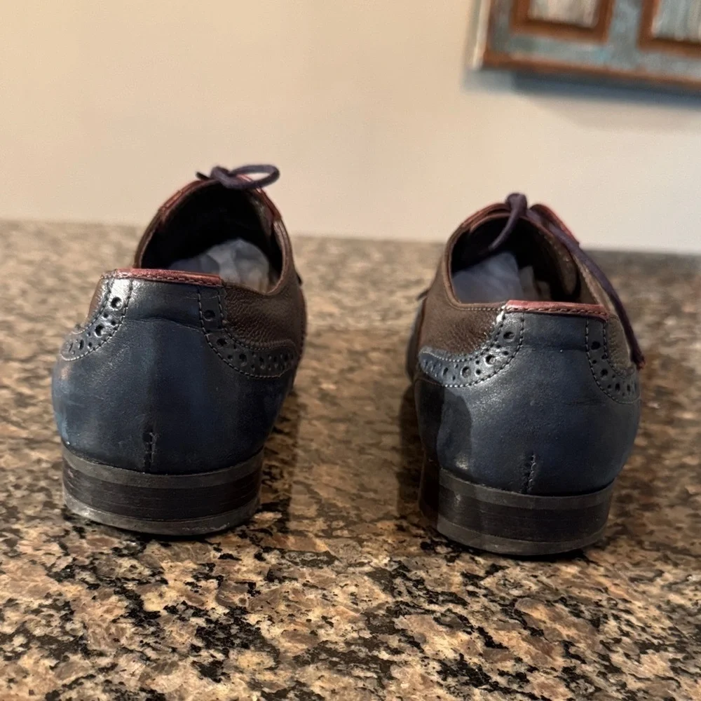 Aldo Men's Classic Brogue Leather Shoes - Black and Brown